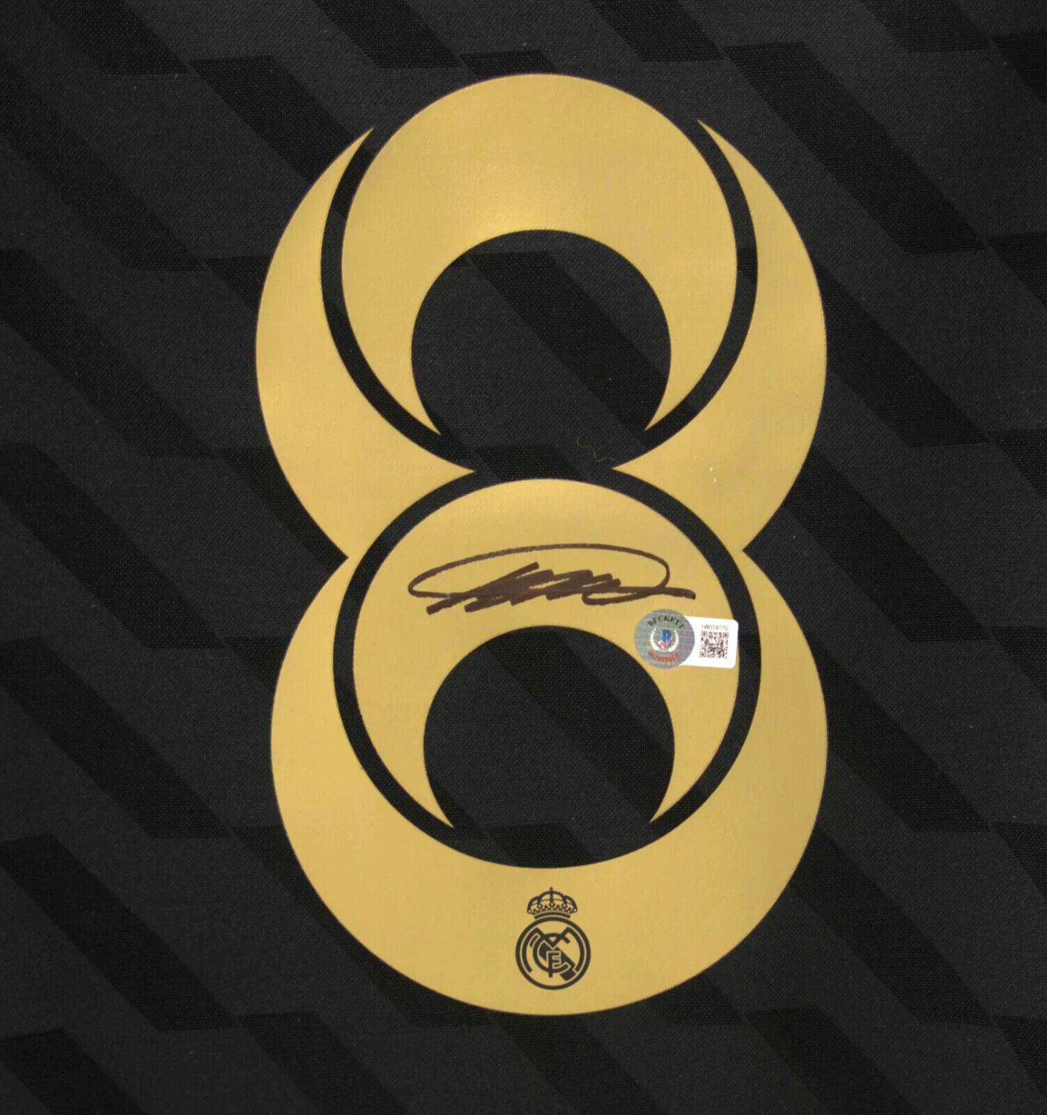 Ricardo Kaka Signed Real Madrid FC Away Soccer Jersey #8 with Beckett Witness